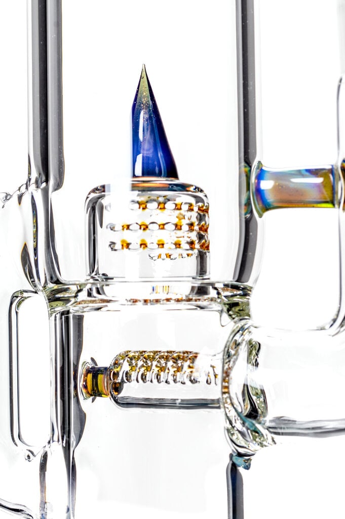 Sovereignty CapCycler - PA NS Yellow x Europa Star - Stemline 16mm 6 Cut UpGrid to Grid Cap 180 with Spike and Splash Guard Millie x1 38mm Neck