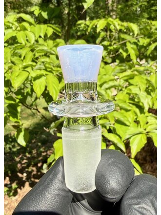 Blazing Blue Glass Honeycomb Slide 18mm - Pink