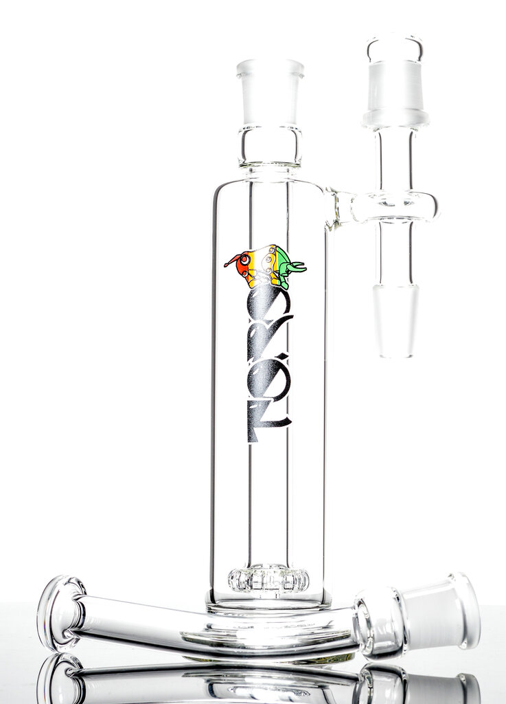 Toro Toro Ash Catcher Convertible Bubbler  Clear w/ Rasta logo
