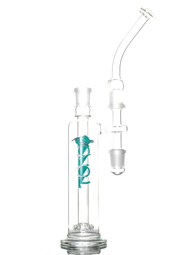 Toro Toro Ash Catcher Convertible Bubbler  Clear w/ Teal Logo