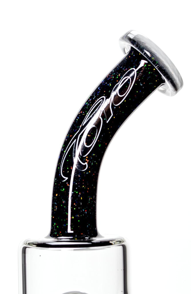 Toro Worked Jet Perc with Color Neck & Foot - Crushed Opal