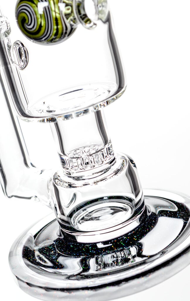 Toro Worked Jet Perc with Color Neck & Foot - Crushed Opal