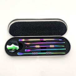 Stainless Steel Iridescent 5pc Dab Tool Set