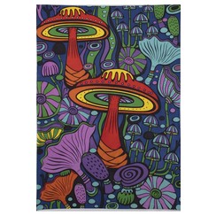 3D Mushroom Garden Tapestry (60"x90")