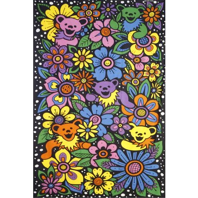 3D Grateful Dead Flower Bears Tapestry (60"x90")