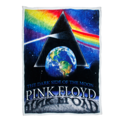 Pink Floyd Moon View Sherpa Throw Blanket (50x60")