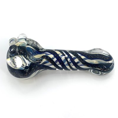 Thick Assorted Design Hand Pipes (4")