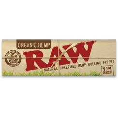 RAW Organic Hemp Rolling Papers (1 1/4")