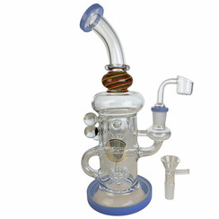 On Point Glass Color Line Incycler Rig (10")