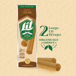 Lit Premium Hemp Wraps Russian Cream (2 Pack)