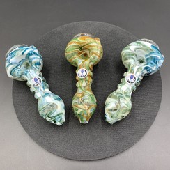 Fat Belly Glass Wraps Pipe (4.5")