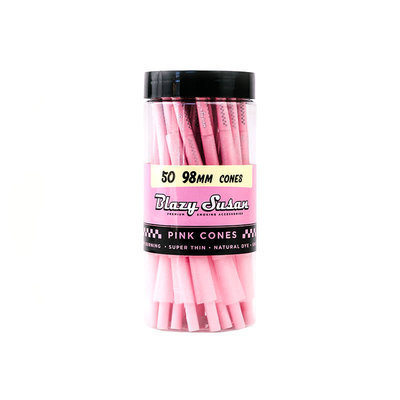 Pink Pre-Rolled Cones 1.25" (50 Pack)