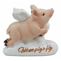 Flying Swine Figurine