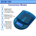 AWS BCM-100 Clear Blue Digital Postal Scale 100 X 0.01g