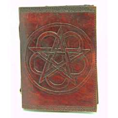 Pentagram Leather Parchment Journal