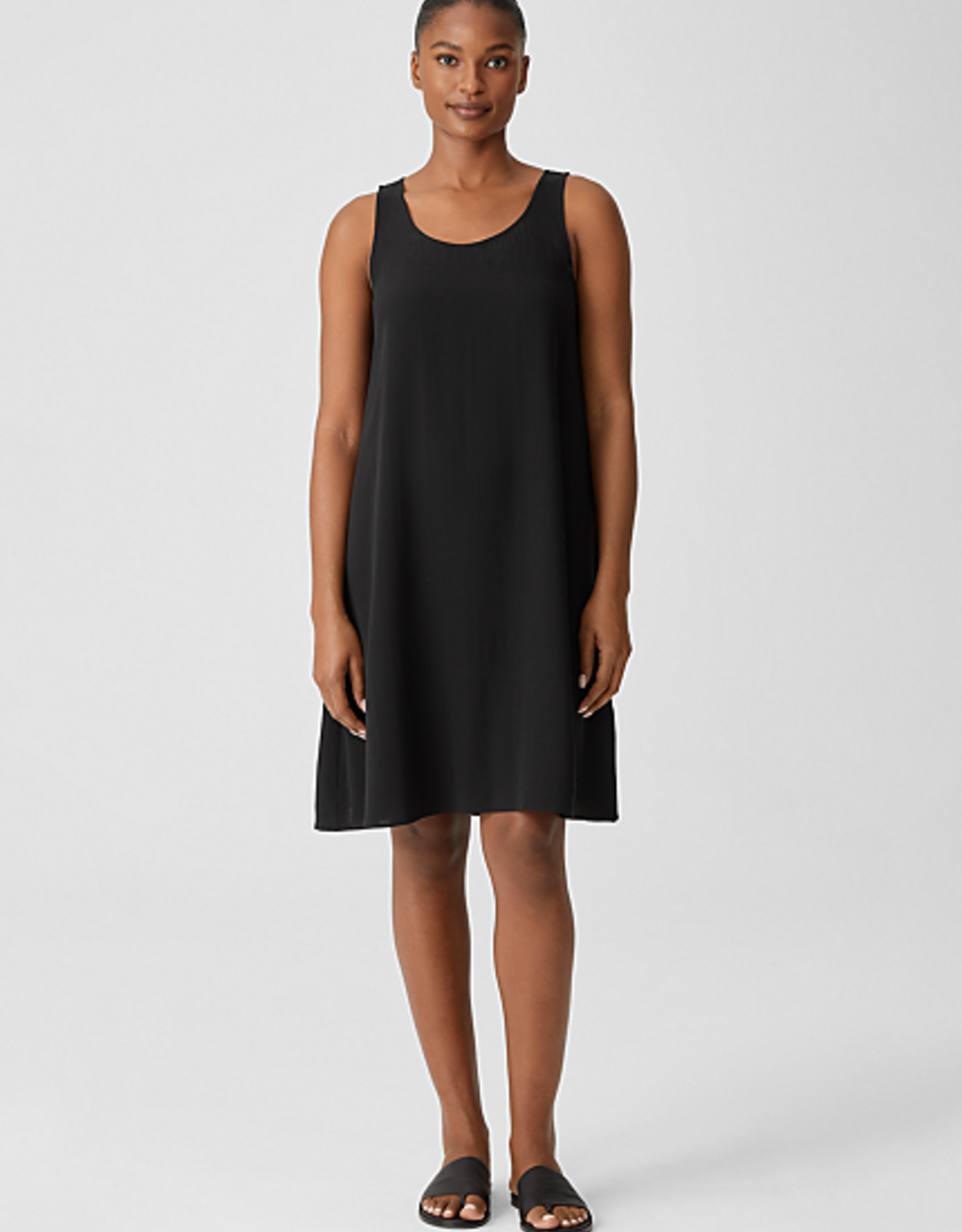 EILEEN FISHER | SILK CREPE SLEEVELESS 
