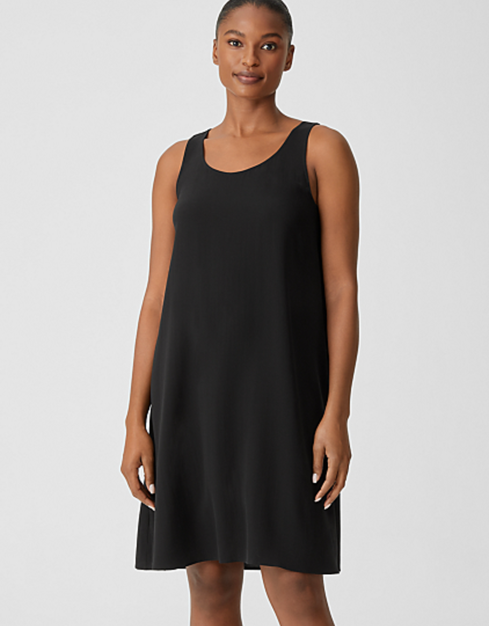 EILEEN FISHER | SILK CREPE SLEEVELESS 