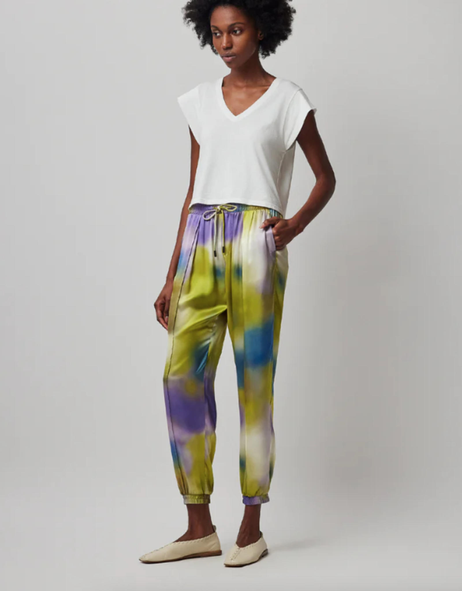 ATM SILK WATERCOLOR JOGGER PANT