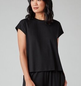 EILEEN FISHER CREW NECK BOXY TOP