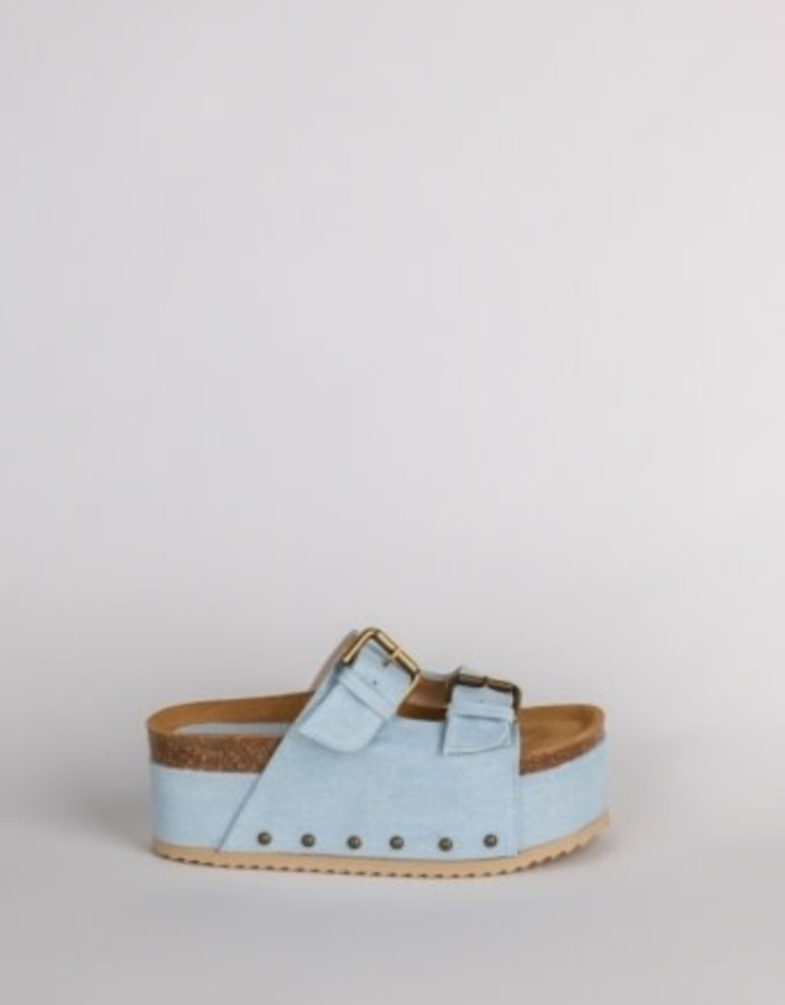 INTENTIONALLY BLANK COOPER PLATFORM SANDAL IN DENIM B. Prince