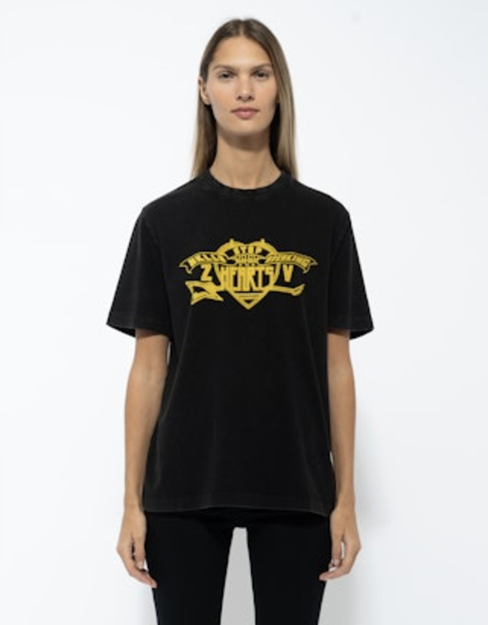 ZADIG & VOLTAIRE EDWIN HEARTS T SHIRT