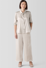 EILEEN FISHER CRUSHED VELVET WIDE LEG PANT