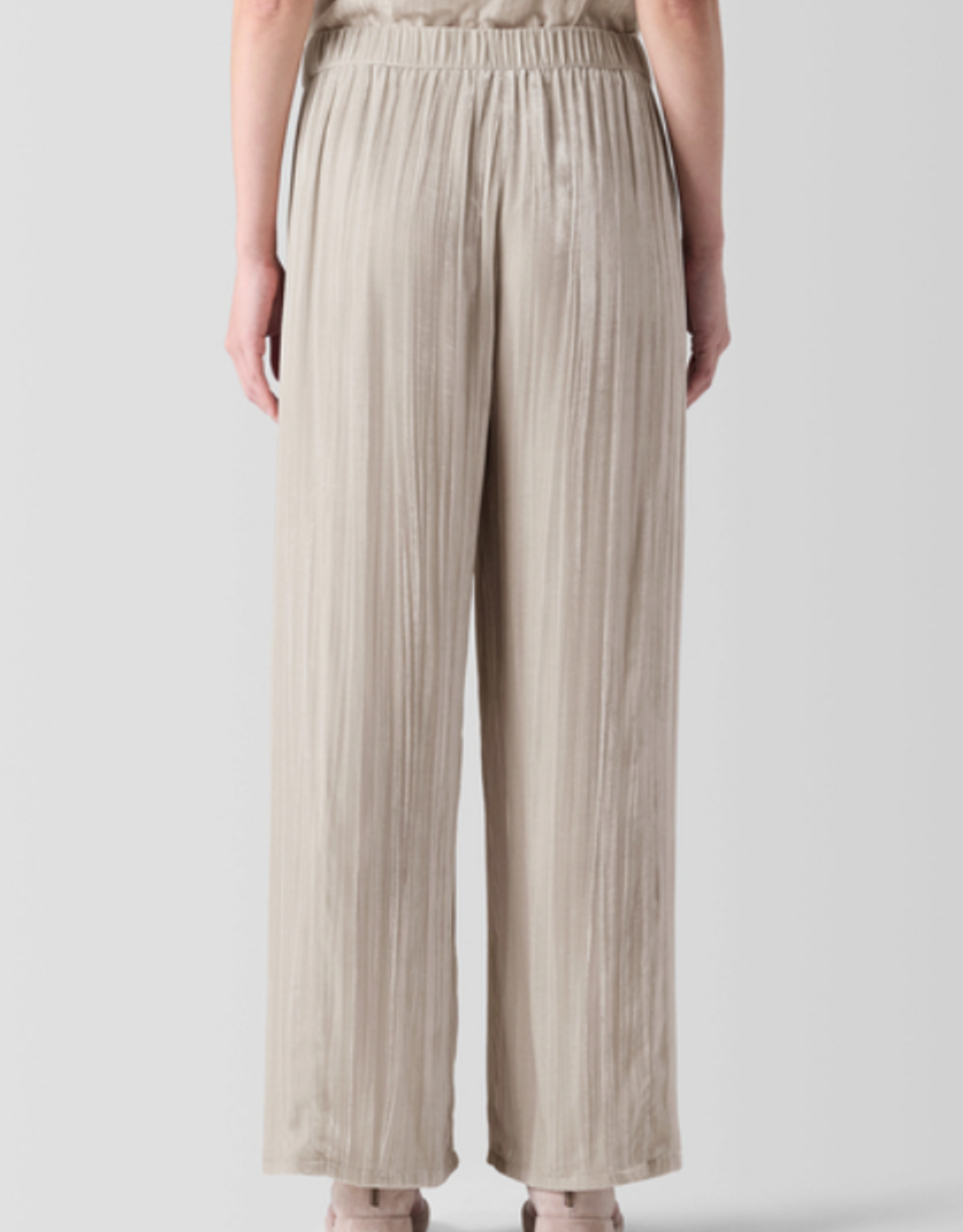 EILEEN FISHER CRUSHED VELVET WIDE LEG PANT