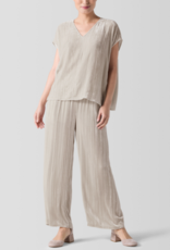 EILEEN FISHER CRUSHED VELVET WIDE LEG PANT