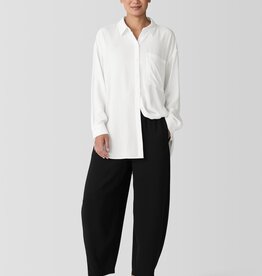 EILEEN FISHER SILK CREPE ANKLE PANT