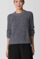 EILEEN FISHER Recycled Cotton Twist Mock Neck Top