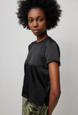 ATM STRETCH CHARMEUSE TEE