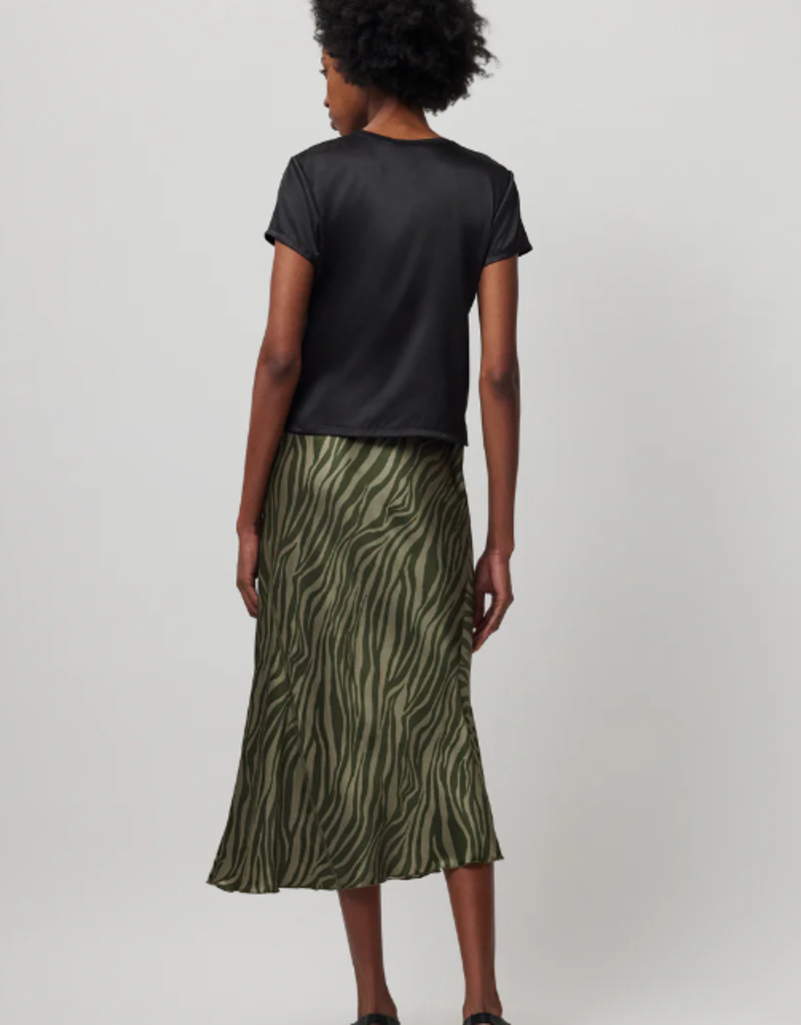 ATM STRETCH CHARMEUSE TEE