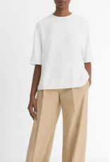 VINCE SATIN TRIMMED T SHIRT