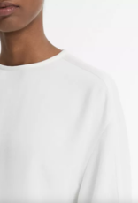 VINCE SATIN TRIMMED T SHIRT