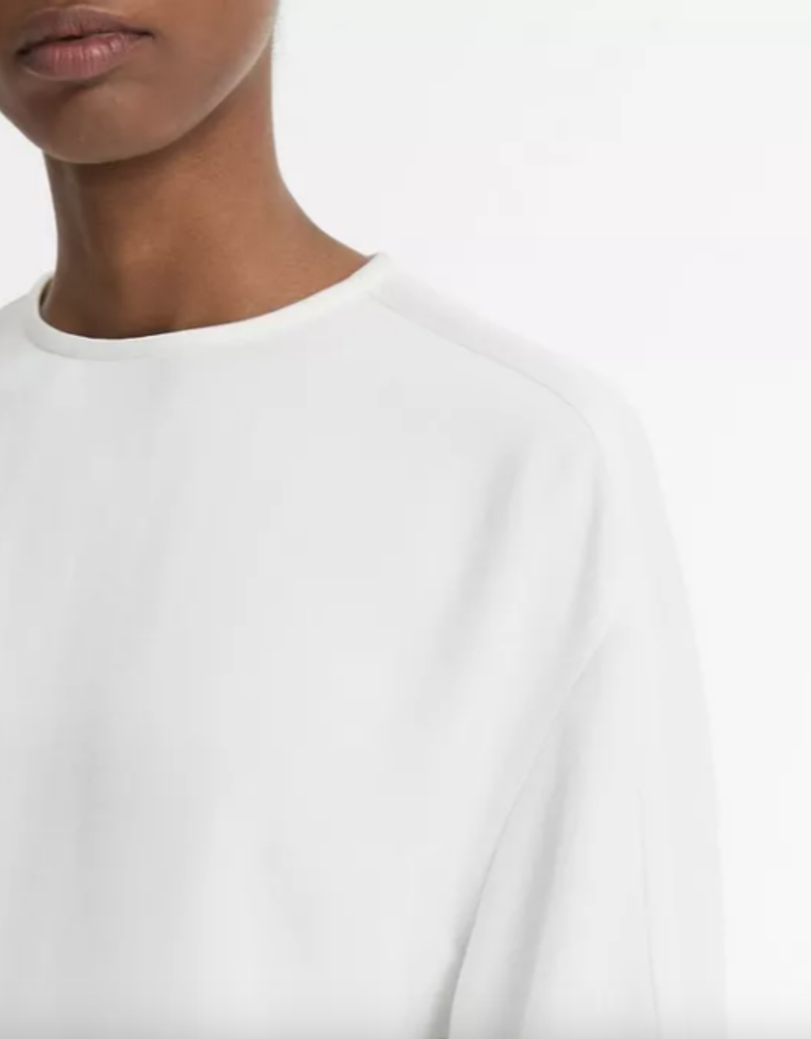 VINCE SATIN TRIMMED T SHIRT