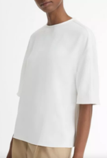 VINCE SATIN TRIMMED T SHIRT