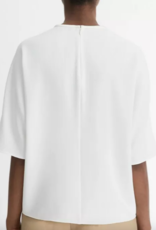 VINCE SATIN TRIMMED T SHIRT