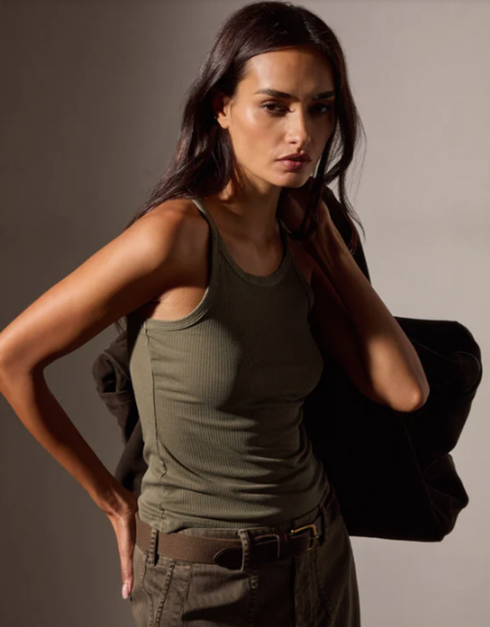 JAMES PERSE RIBBED CAMI