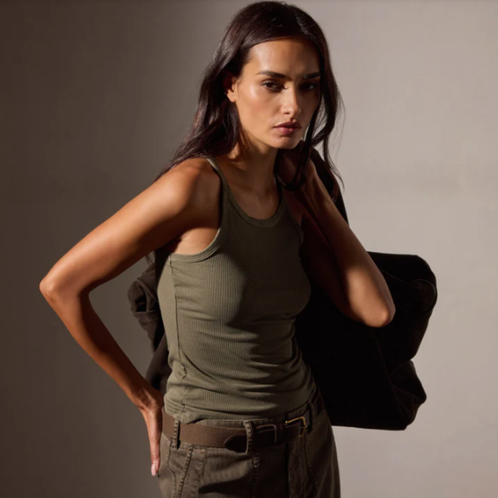 JAMES PERSE RIBBED CAMI