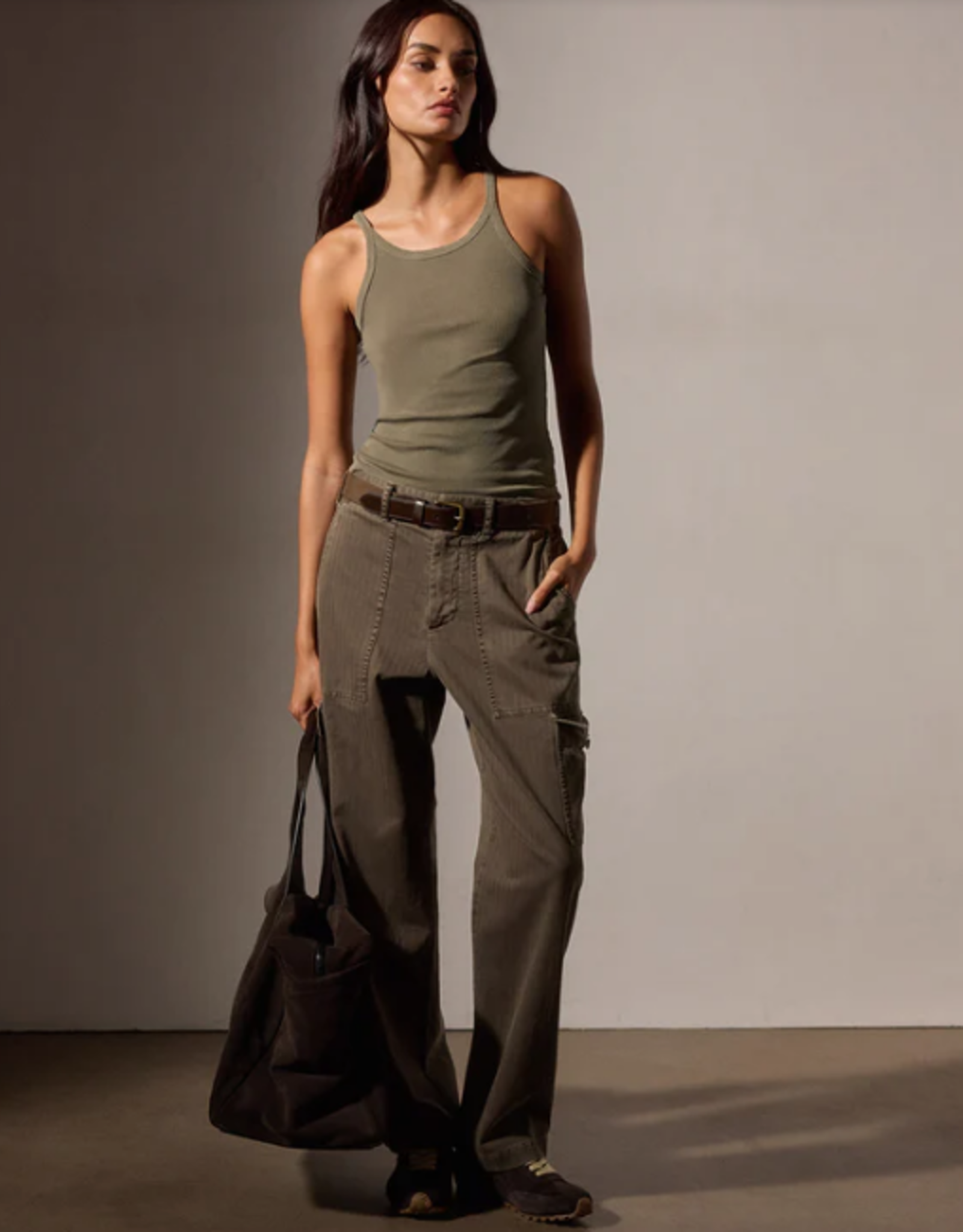 JAMES PERSE RIBBED CAMI