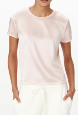 ATM STRETCH CHARMEUSE TEE