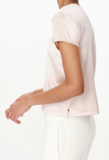 ATM STRETCH CHARMEUSE TEE
