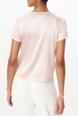 ATM STRETCH CHARMEUSE TEE