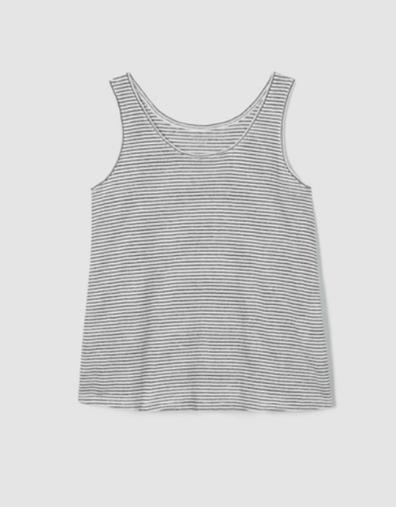 EILEEN FISHER SCOOP NECK STRIPE TANK