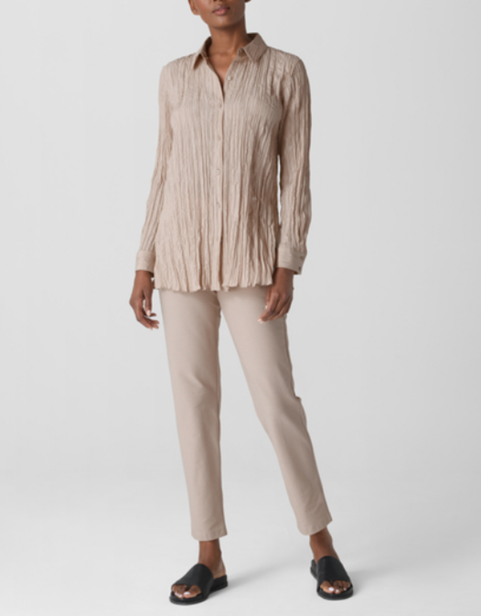 EILEEN FISHER STRETCH CREPE PANT