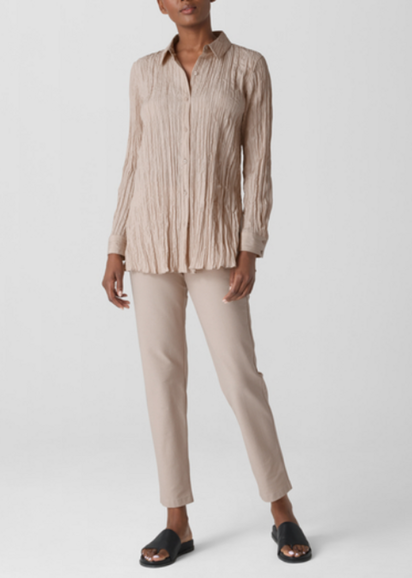 EILEEN FISHER STRETCH CREPE PANT