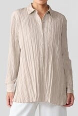 EILEEN FISHER SILK COLLAR SHIRT