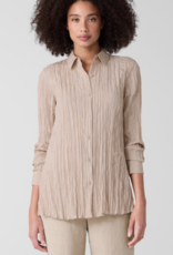 EILEEN FISHER SILK COLLAR SHIRT
