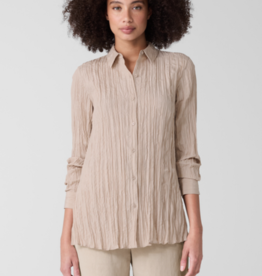 EILEEN FISHER SILK COLLAR SHIRT