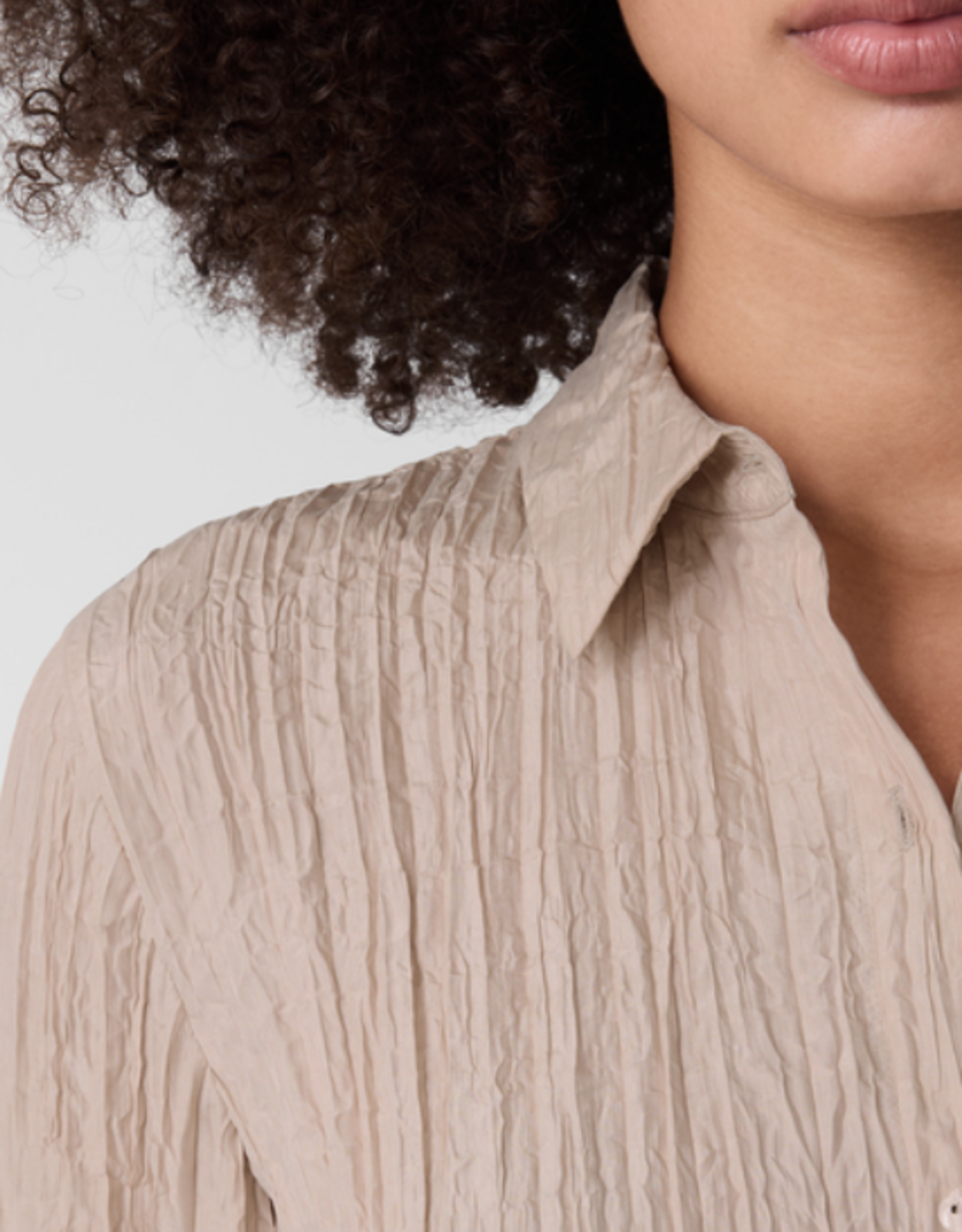 EILEEN FISHER SILK COLLAR SHIRT